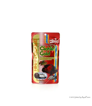 Hikari Cichlid Gold Baby - 57 g - lebegő színfokozó granulátum eleség növendék sügéreknek