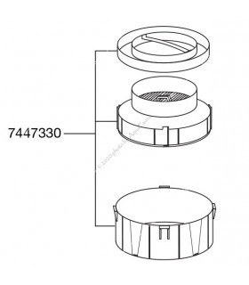 Eheim Ecco Pro 130/200/300 (2032/2034/2036) előszűrő tálca szűrőtartállyal és tetővel (7447330)