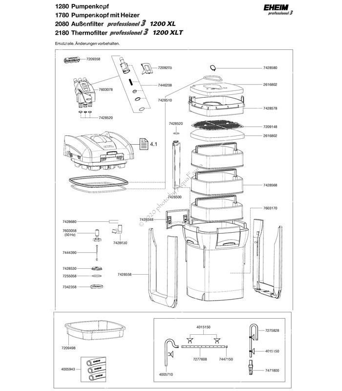 Eheim Professionel 3 1200XL (2080) külső szűrő (2080010)
