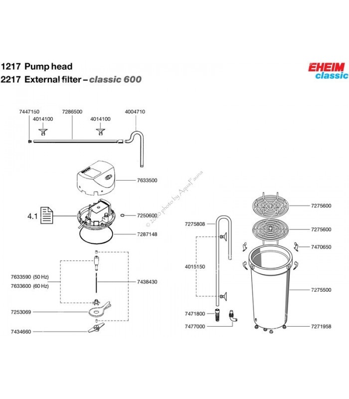 Eheim Classic 600 (2217) külső szűrő - szivacs, csap plus (2217020)