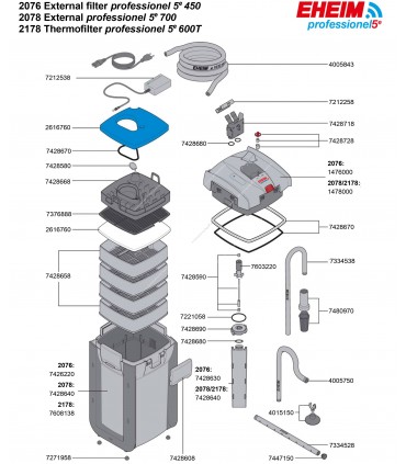 Eheim professionel 5e 700 WiFi külső szűrő (2078010)