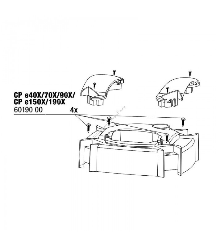 JBL CristalProfi csavar készlet a pumpafej takaróhoz (4 db)