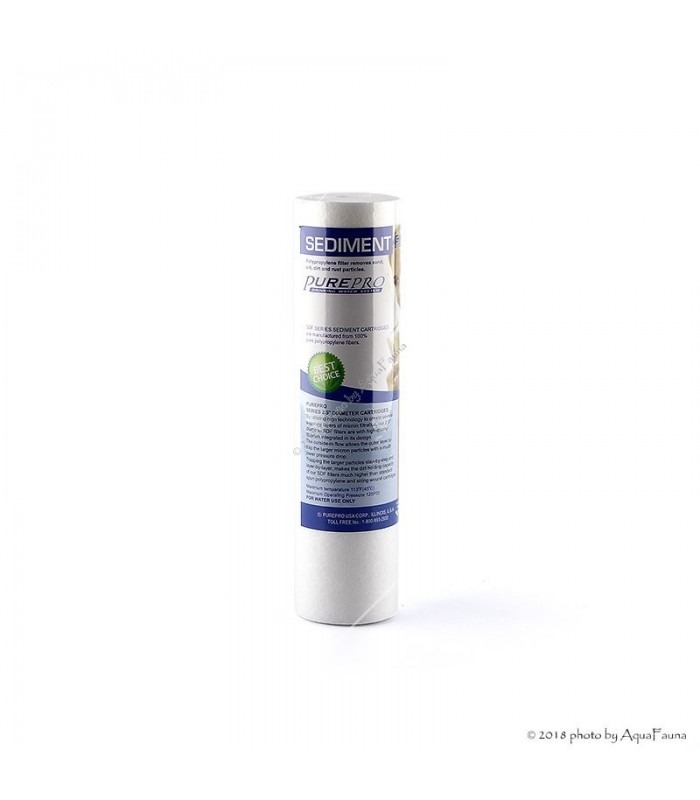 Ozmó előszűrő - PurePro 5 mikronos polipropilén (PP) mechanikai szűrőbetét 10"x2,5"