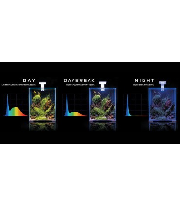 AquaEl Shrimp Smart szett 20 Day and Night - fekete - nano akvárium szett