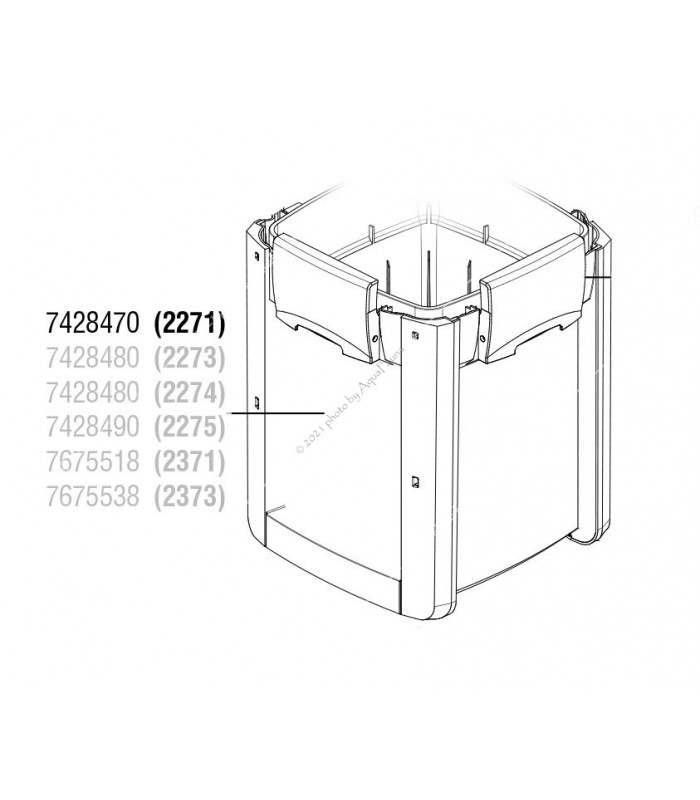 Eheim Professionel 4+ 250 szűrőtartály élvédőkkel (7428470)