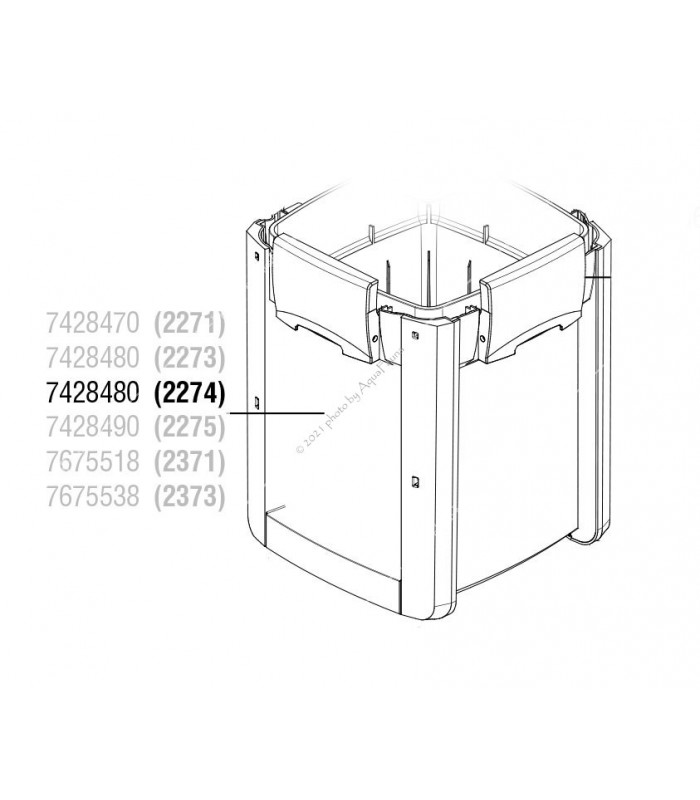 Eheim Professionel 5e 350, Prof 4+ 350 szűrőtartály élvédőkkel (7428480)