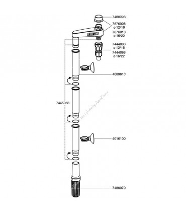 Eheim installációs szett, szívó oldal 16/22 (4005300)