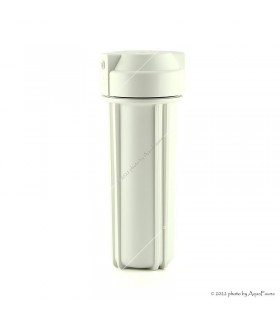 Ozmó szűrőpatron ház fehér, dupla "O" gyűrűs, 10", 1/4"