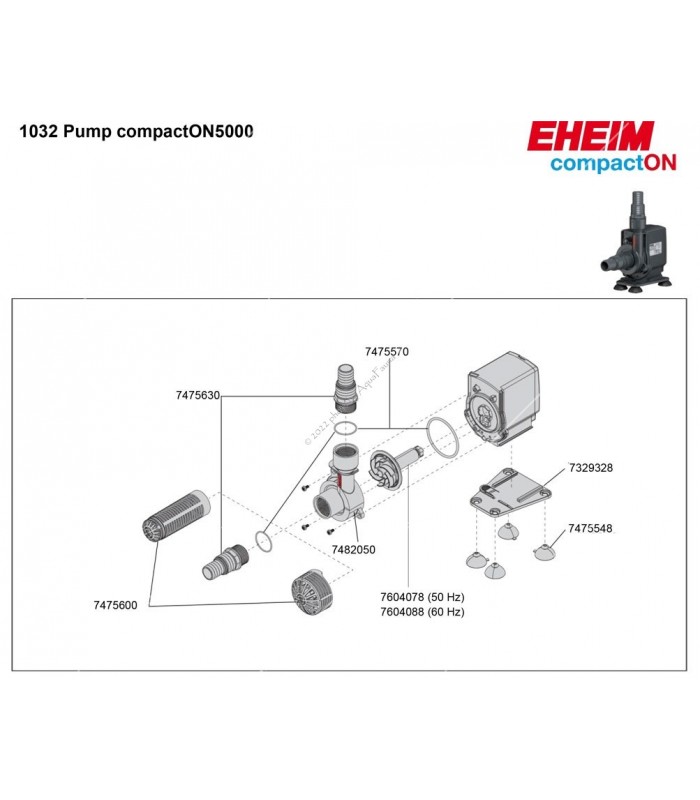 Eheim compactON 5000 vízpumpa (1032220)