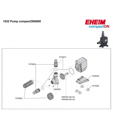 Eheim compactON 5000 vízpumpa (1032220)