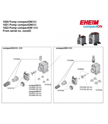 Eheim compactON 600 vízpumpa (1021220)