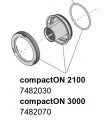 Eheim rotorfedél tömítőgyűrűvel compactON 2100 vízpumpához (7482030)
