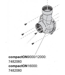 Eheim rotorfedél tömítőgyűrűvel compactON 9000/12000 vízpumpához (7482060)