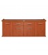 Diversa Solid bútor 160 x 60 - fekete