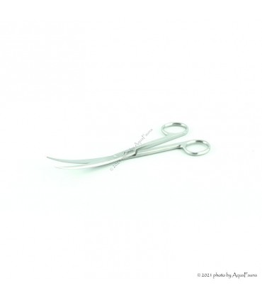 ISTA Water Plant Scissors Curve Pro - hajlított végű vízinövény olló - 17,5 cm