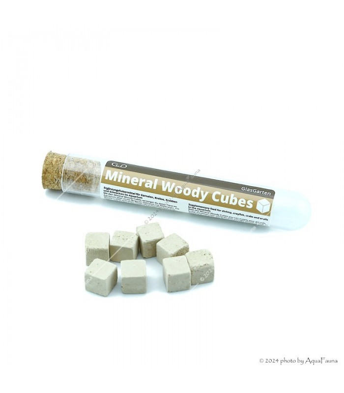 GlasGarten Mineral Woody Cubes - kiegészítő táp garnéláknak - 8 db