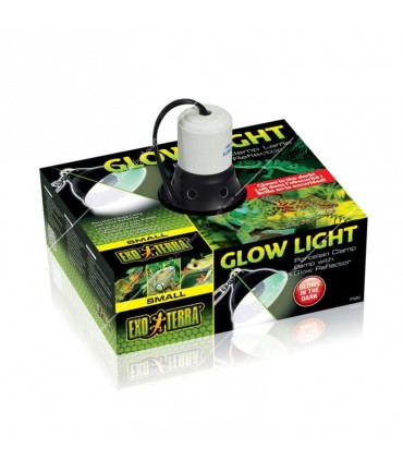 Hagen Exo Terra Glow Light lámpatest PT-2056 (kerámia foglalat + fényvető búra, Ø25 cm)