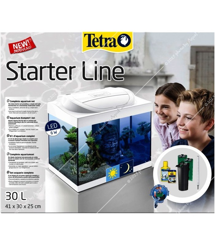 Tetra Starter Line LED 30 literes komplett akvárium - fehér