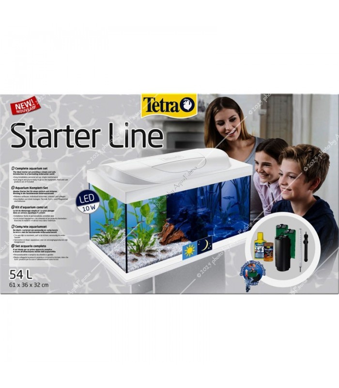 Tetra Starter Line LED 54 literes komplett akvárium - fehér