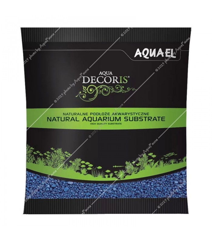 AquaEl Decoris Blue - Akvárium dekorkavics (kék) 2-3 mm (1 kg)