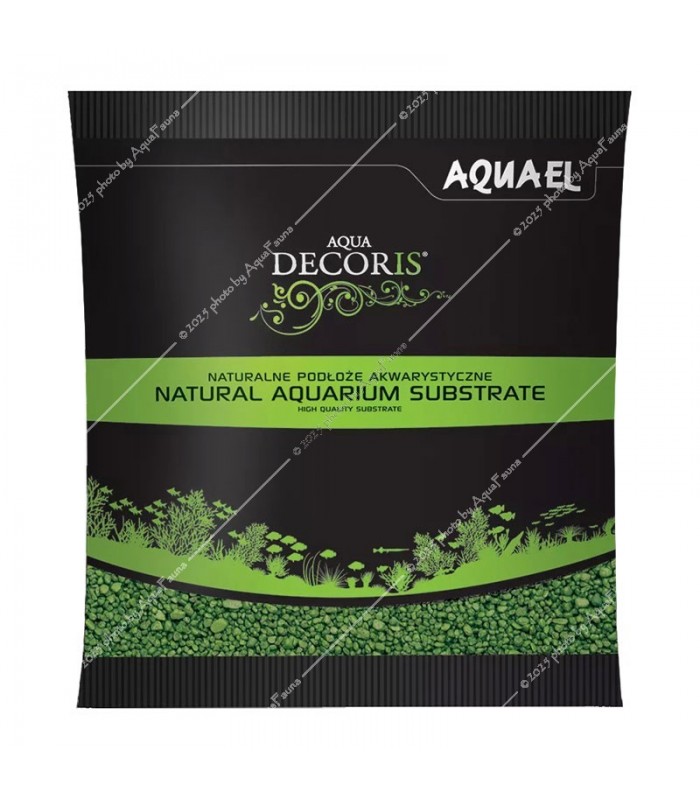 AquaEl Decoris Green - Akvárium dekorkavics (zöld) 2-3 mm (1 kg)