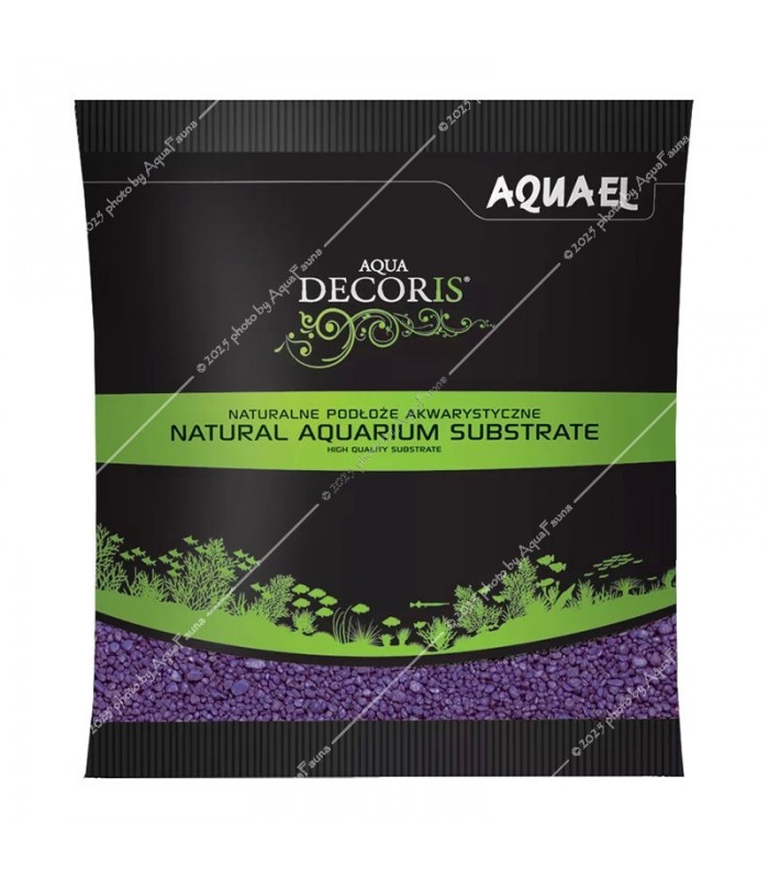 AquaEl Decoris Purple - Akvárium dekorkavics (lila) 2-3 mm (1 kg)