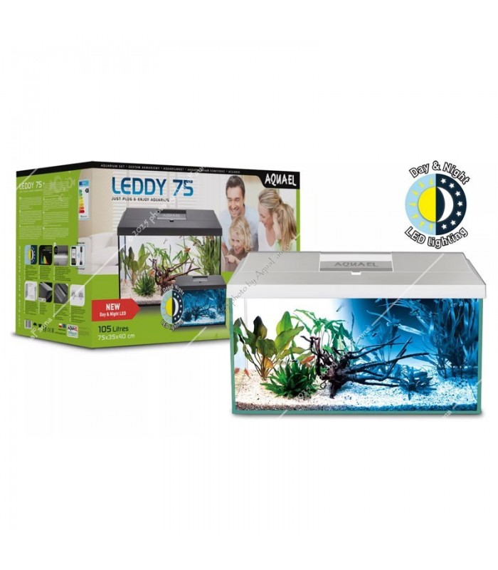 AquaEl Leddy 75 Day & Night LED 2.0 BIO-FS white akvárium szett - 105 liter - fehér