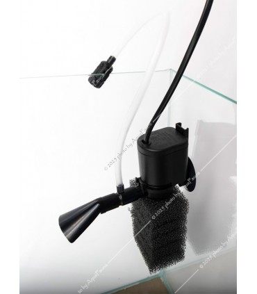 AquaEl Leddy Set MINI 30 black - akvárium (fekete) garnélarákoknak és kisebb halaknak (28x15x30)