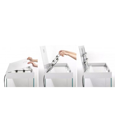 AquaEl Opti Set 200 White - akvárium szett 101x41x56cm (200 liter) - fehér