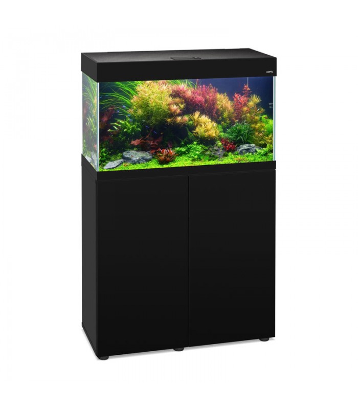 AquaEl Opti Set 125 Black - akvárium szett 81x36x131cm (125 liter) - fekete - BÚTORRAL