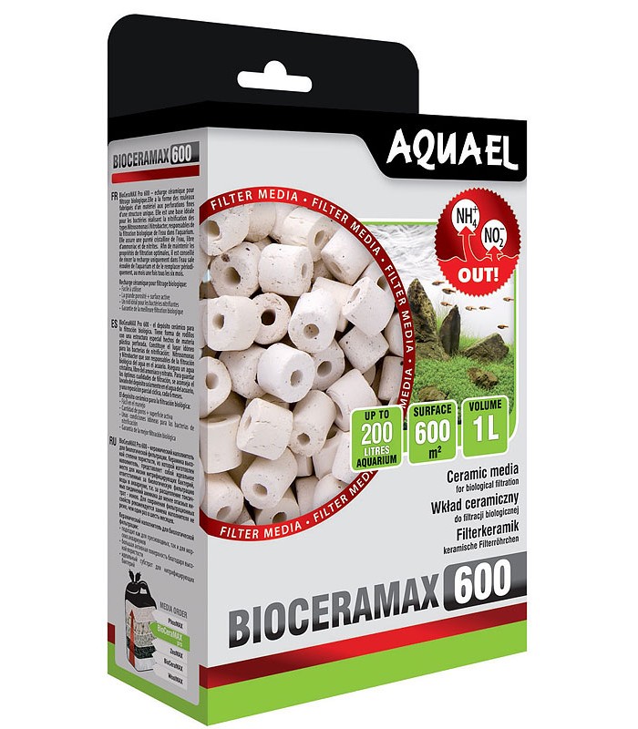 AquaEl Filter Media BioCeraMAX 600 szűrőanyag - kerámiagyűrű - 1 liter