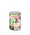 FitActive konzerv Adult (liba, nyúl, sárgarépa) konzerv - felnőtt macskáknak - 415 g