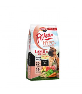 FitActive Originals Puppy&Junior Hypoallergenic Lamb&Spring Veggies (bárány és zöldség) - 4 kg