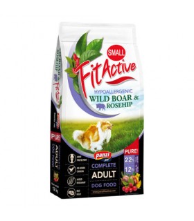 FitActive Pure Small Hypoallergenic Wild boar-Rosehip - száraztáp felnőtt kutyáknak - 12 kg
