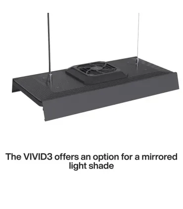 Chihiros Shade - árnyékoló WRGB Vivid III lámpához - tükörrel - Fekete
