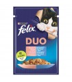 Felix Fantastic Duo alutasakos macskaeledel aszpikban (lazac, szardínia) - 85 g