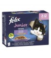 Felix Fantastic Junior eledel kölyök macskáknak aszpik (marha, csirke, lazac, szardínia) - 12x85 g