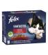 Felix Fantastic macskaeledel házias válogatás aszpikban (marha, nyúl, bárány, csirke) - 12x85 g