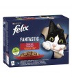 Felix Fantastic macskaeledel házias válogatás aszpikban (marha, nyúl, bárány, csirke) - 12x85 g