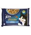 Felix Sensations Sauces macskaeledel szószban (halas válogatás) - 4x85g