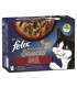 Felix Sensations Sauces macskaeledel válogatás szószban (pulyka, bárány, marha, kacsa) - 12x85 g