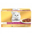 Gourmet Gold Duo macskaeledel szószban Multipack (marha, csirke) - 4x85 g