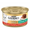 Gourmet Gold Savoury Cake macskaeledel (marha, paradicsom) - 85 g