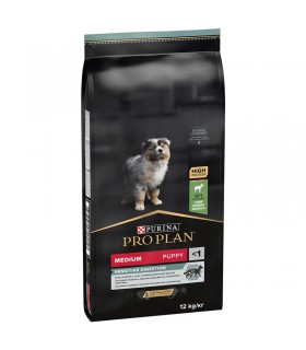 PRO PLAN Medium Puppy Sensitive Digestion - Szárazeledel kölyök kutyáknak (bárány) - 12 kg