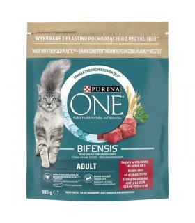 Purina ONE Adult Bifensis száraztáp macskáknak (marha, gabona) - 800 g