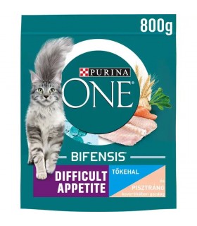 Purina ONE Difficult Appetite - száraztáp macskáknak (tőkehal, pisztráng) - 800 g