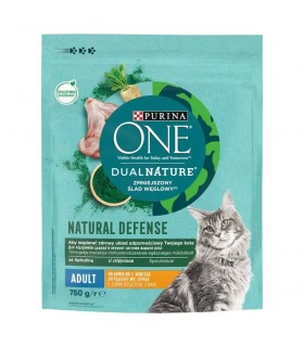 Purina ONE Dual Nature Adult - száraztáp macskáknak (csirke, spirulina) - 750 g