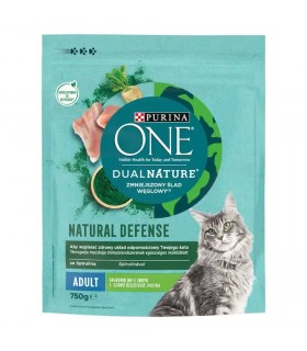 Purina ONE Dual Nature Adult - száraztáp macskáknak (pulyka, spirulina) - 750 g