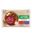 Purina ONE Mini-Small Active - nedves eledel kutyáknak (marha, kacsa szószban) - 4x85 g