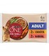 Purina ONE Mini-Small Adult - nedves eledel kutyáknak (marha, csirke szószban) - 4x85 g